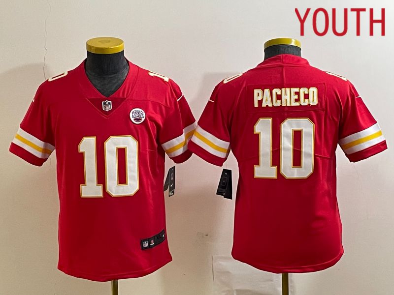 Youth Kansas City Chiefs #10 Pacheco Red 2023 Nike Vapor Limited NFL Jersey style 1->women nfl jersey->Women Jersey